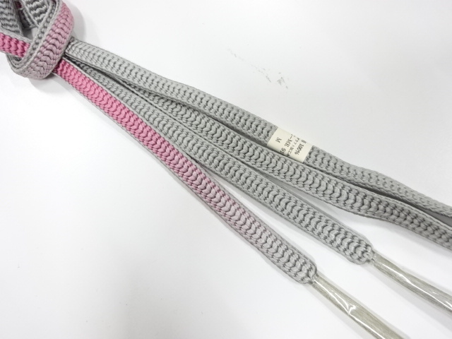 未使用品　正絹　手組帯締め